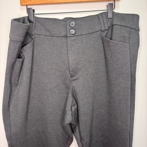 Torrid Trouser Boot Studio Luxe Ponte Mid-Rise Pant Grey Size 24 - Picture 6 of 13